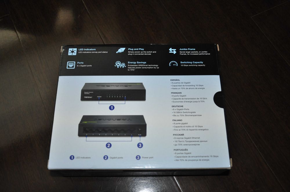 8 port gigabit greennet Trendnet noi