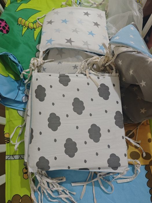 Детская кровать качающеяся и коляска