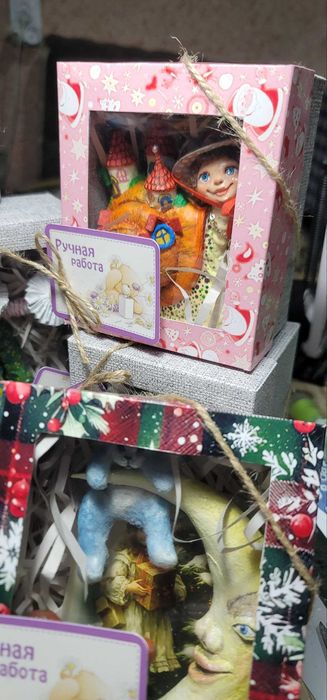 Ватная игрушка на елку