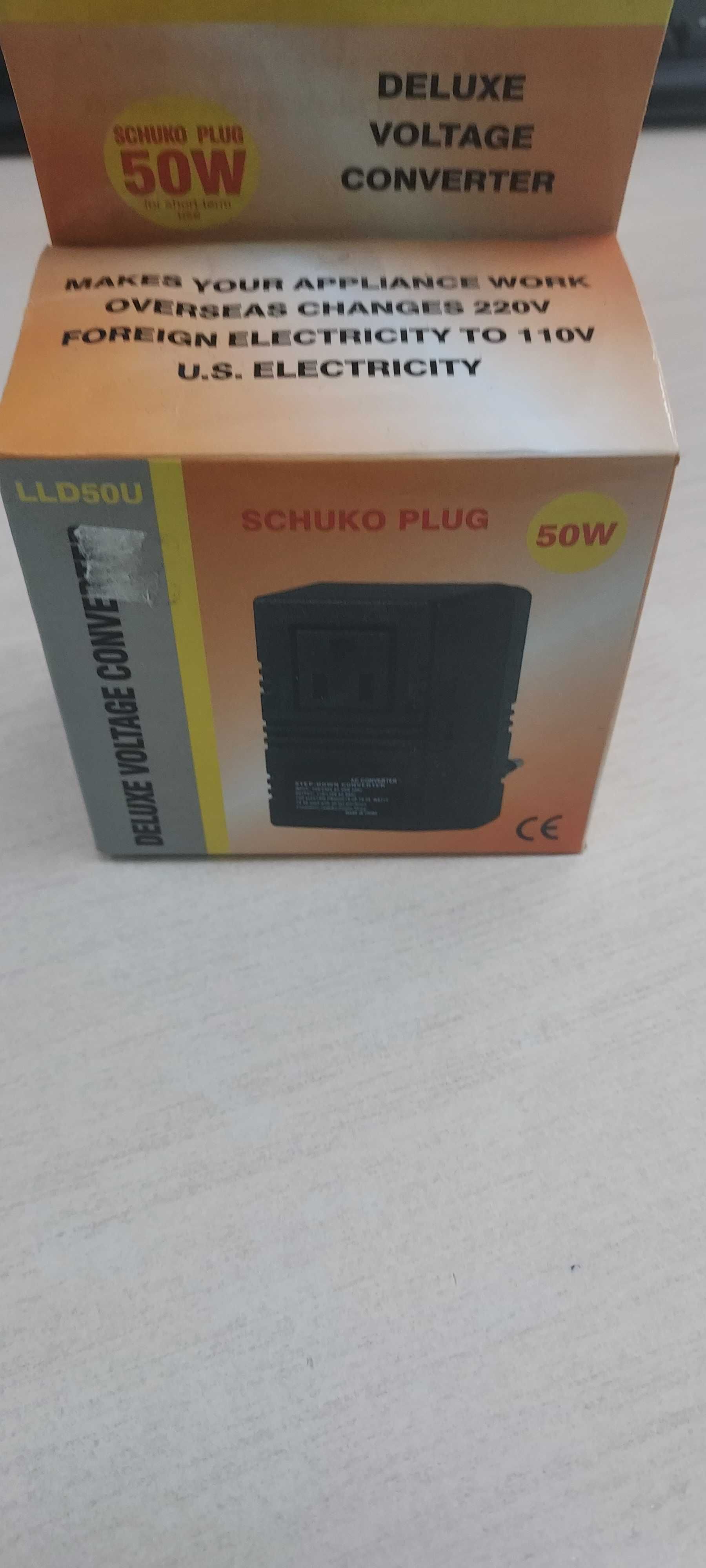 Адаптер Input: AC220/240V 50Hz   Output:AC110/120V 60Hz 50W