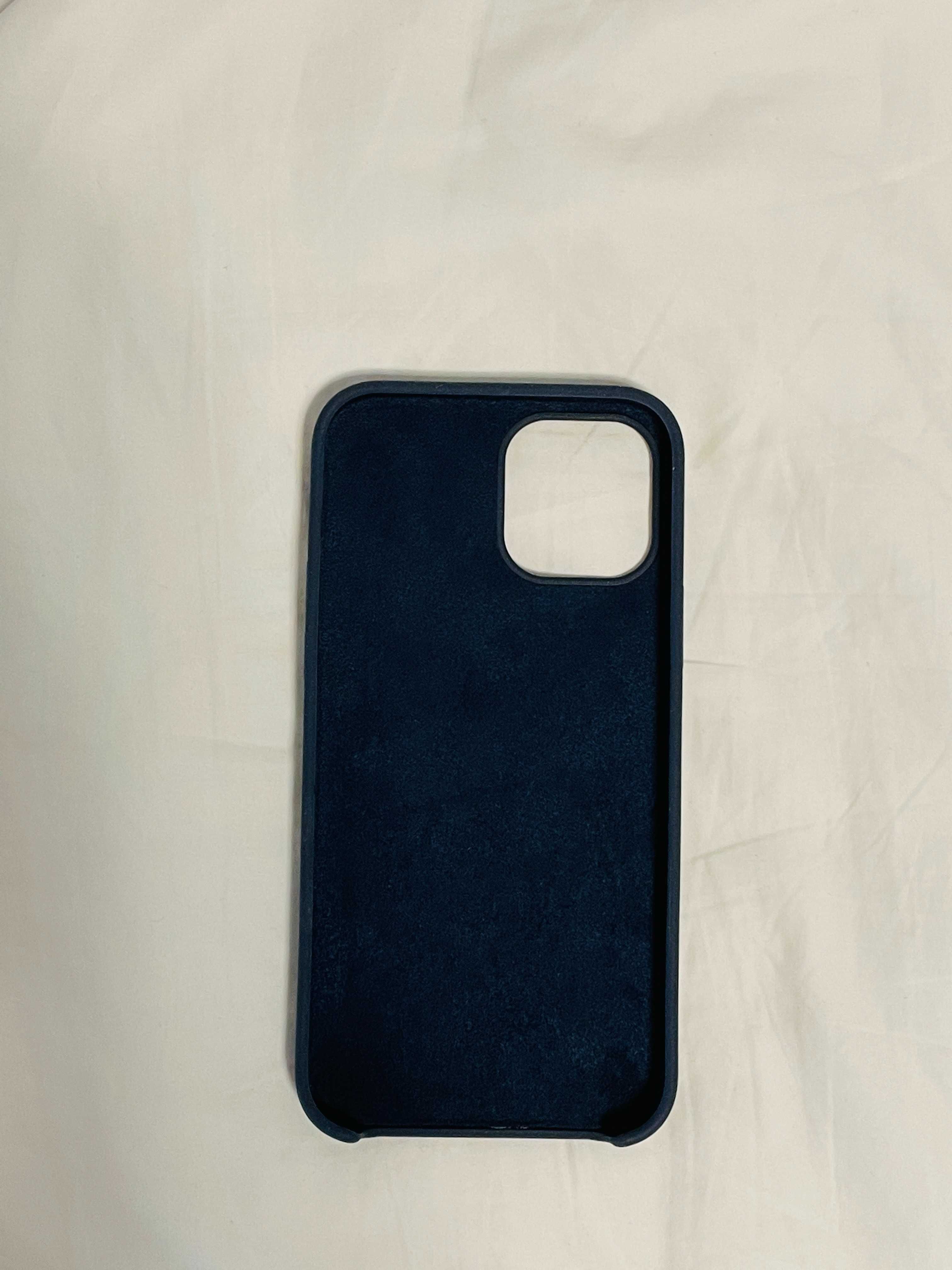 Husa silicon iPhone 12 / 12 Pro Lemontti Silicone Lite navy / albastru