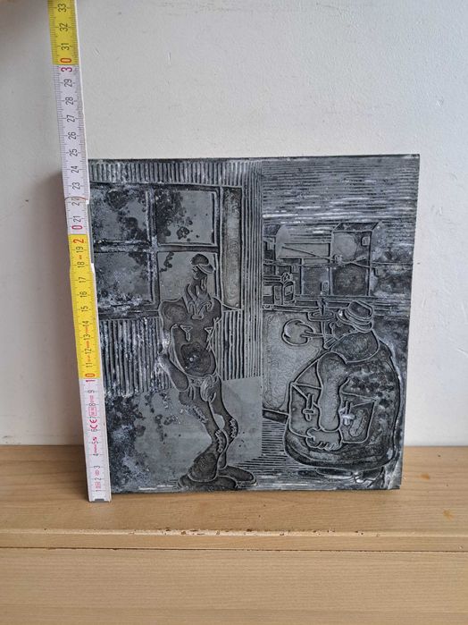 Matrițe de tipar în relief pentru o gravură sau o xilogravură