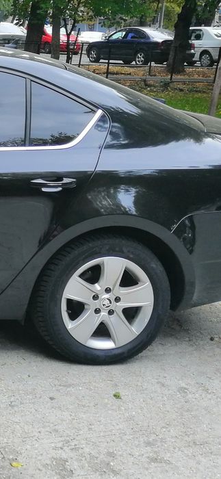 Jante aliaj 5X112 R16 SKODA,AUDI,VW cu anvelope iarna 205 55 16