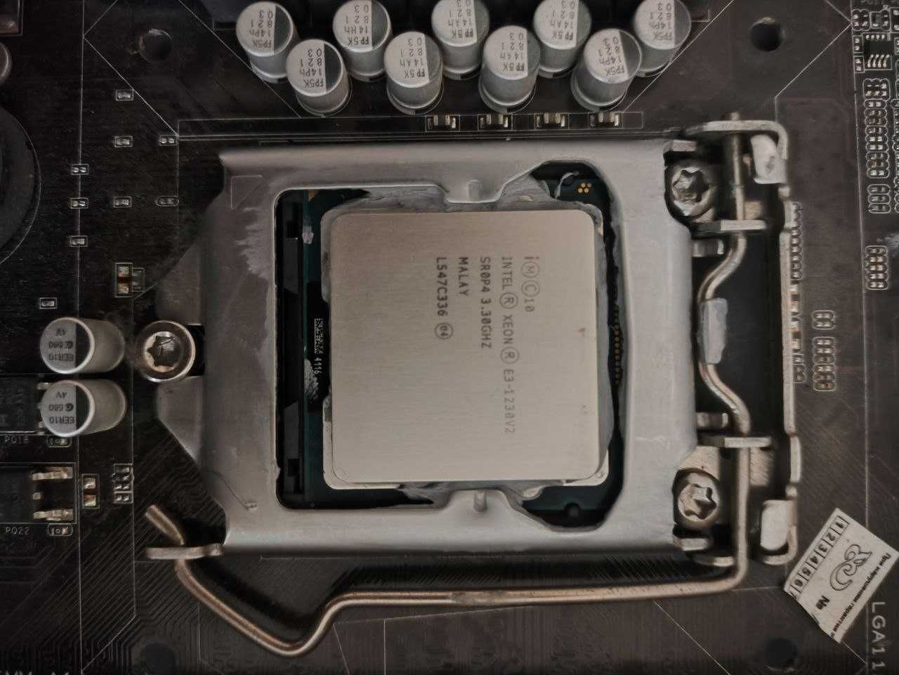 процессор и материнская плата xeon 1230v2 ddr3 16Gb