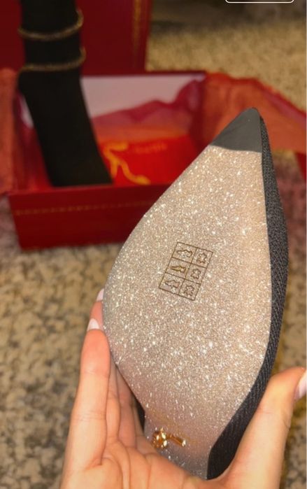 Cizme Rene caovilla piele naturala pe stoc 38