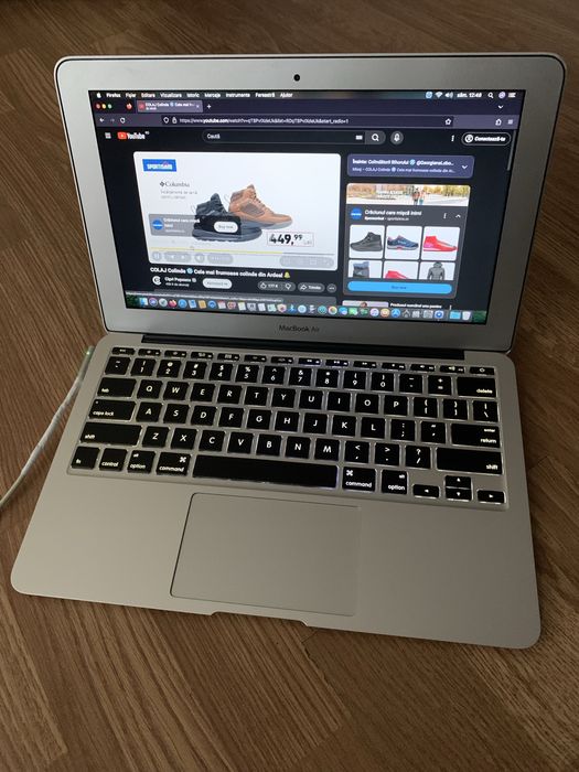 Laptop MacBook Air Slim intel core i5,Display 11,6,Tastatura luminata.