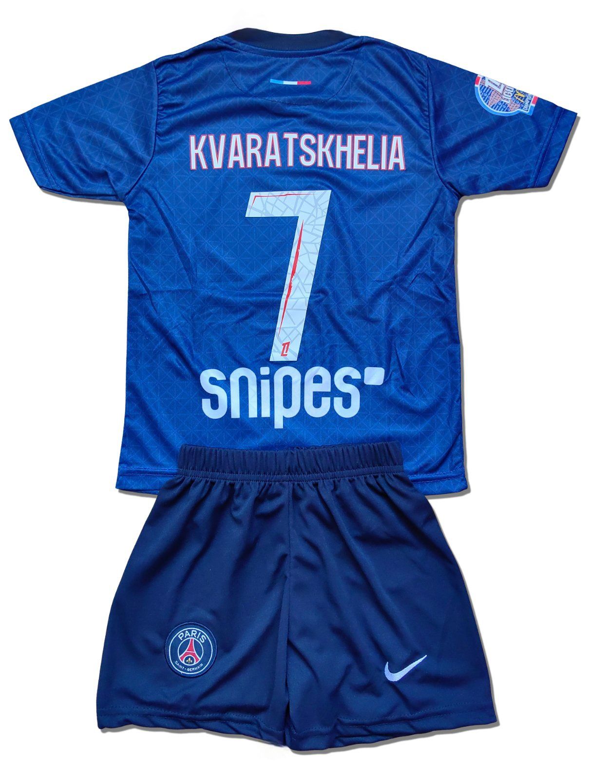 Детски футболен екип ПСЖ Кварацхелия PSG тениска и шорти Kvaratskhelia