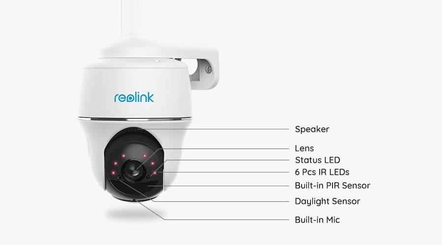 Camera de supraveghere Reolink Go PT cu panou solar, 4G-LTE