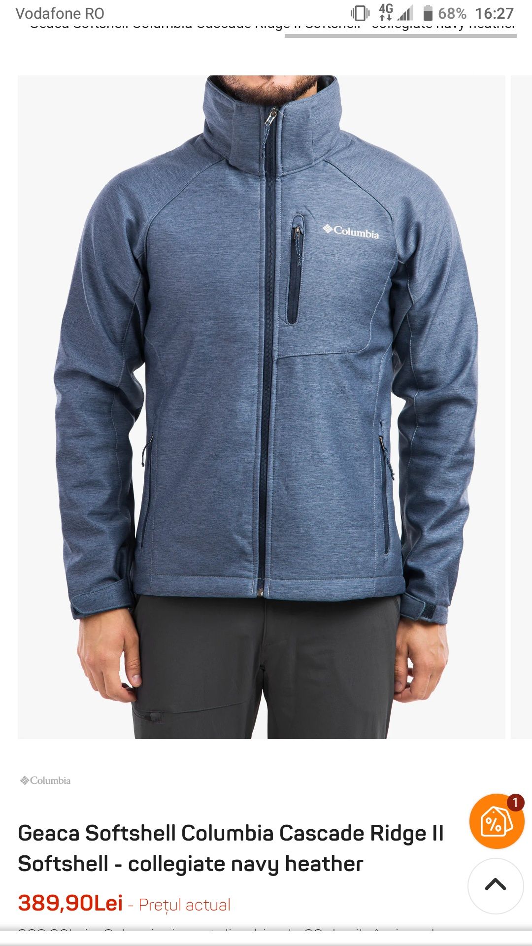 Geaca softshell Columbia marimea XXL