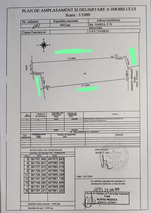 Teren Intravilan 4042mp-Oarja, ideal construcții/investiții