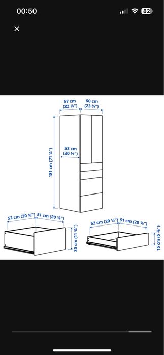 Dulap Smastad/Platsa Ikea