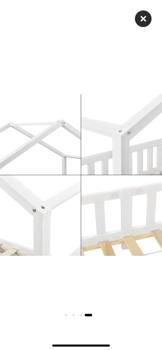 Pat montessori 90x200 saltea cocos inclusa