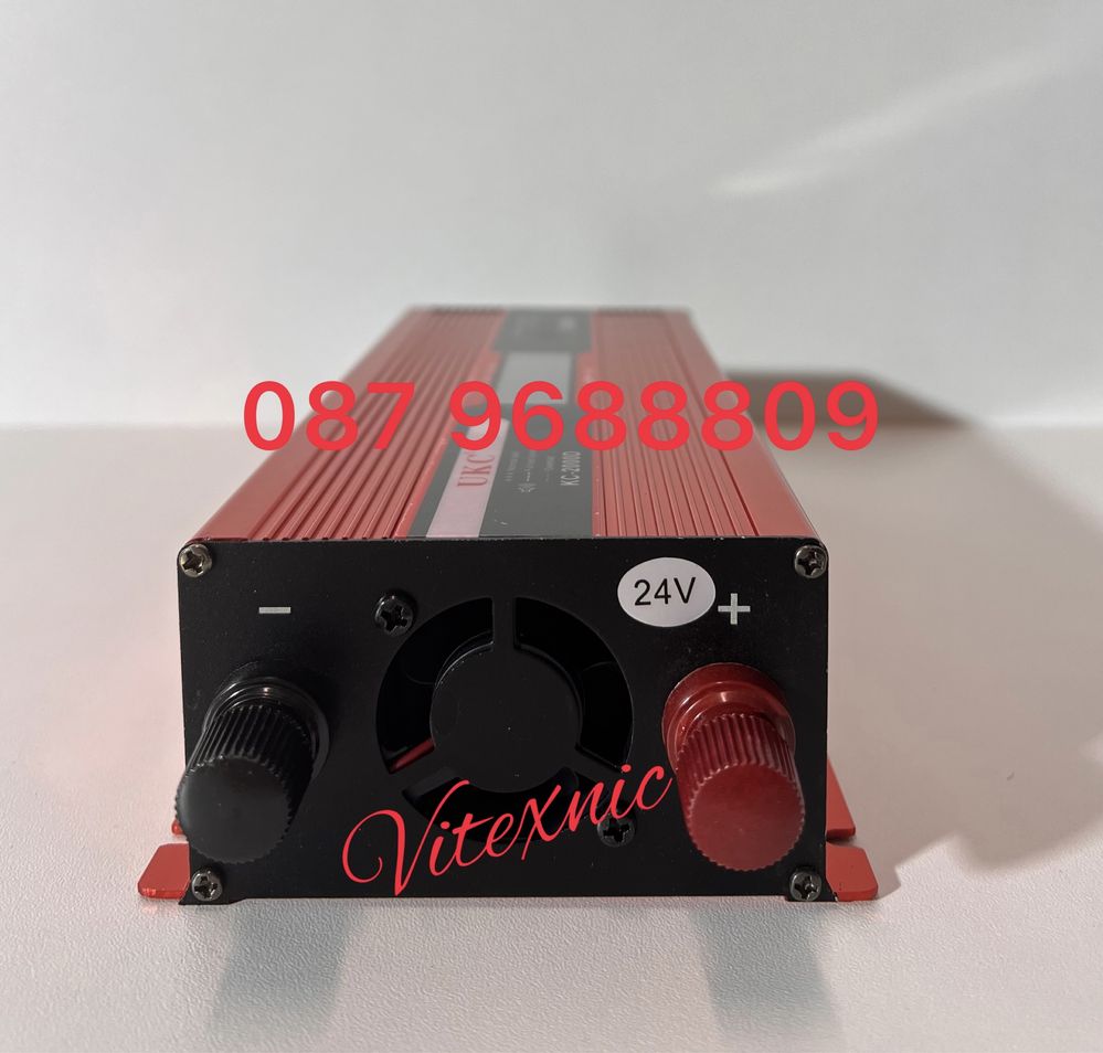 Инвертор  с дисплей UKC 2000W 12V/24V 220V, инвертер 2000В