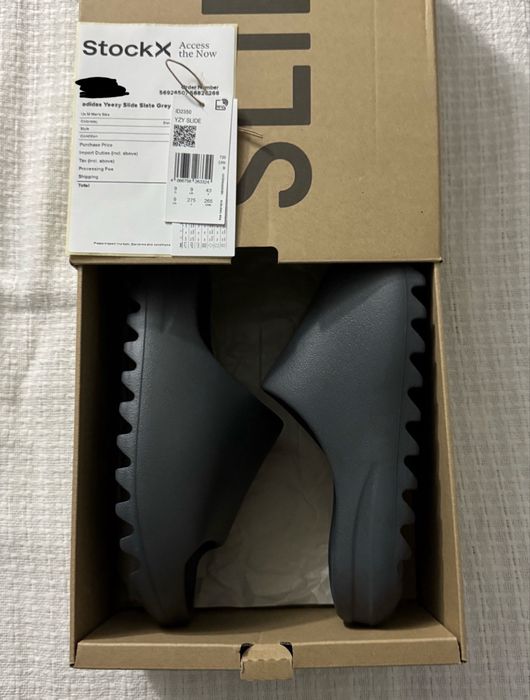 Adidas Yeezy Slide slate grey размер 43