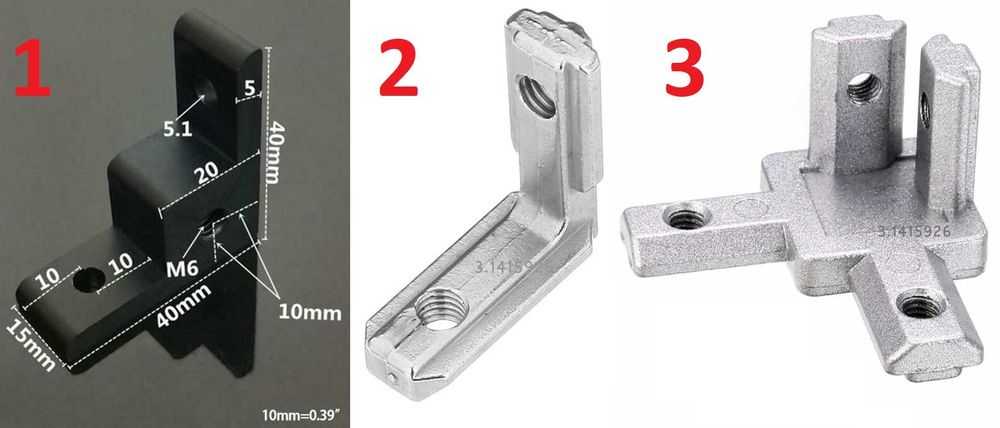 Coltar interior profil de aluminiu 2020