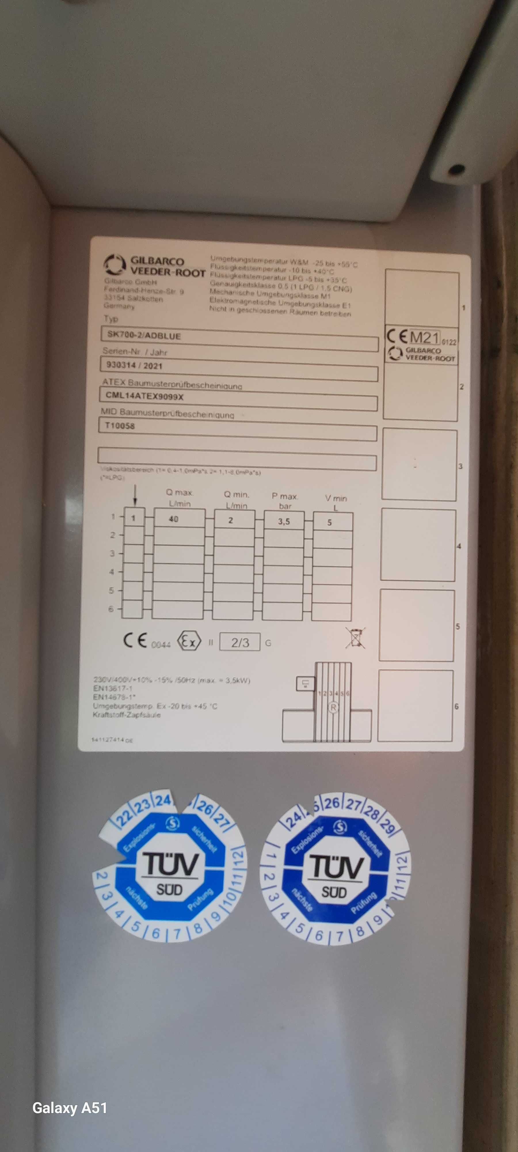 Gilbarco SK700-2 Adblue pompa/distribuitor adblue statie peco