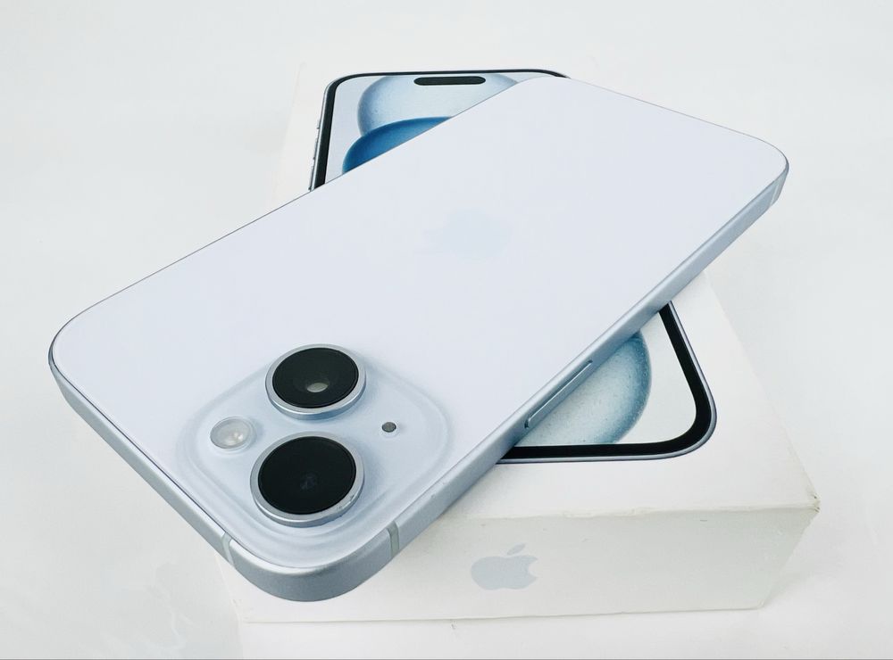 Apple iPhone 15 128GB Blue 100% Батерия! Гаранция!