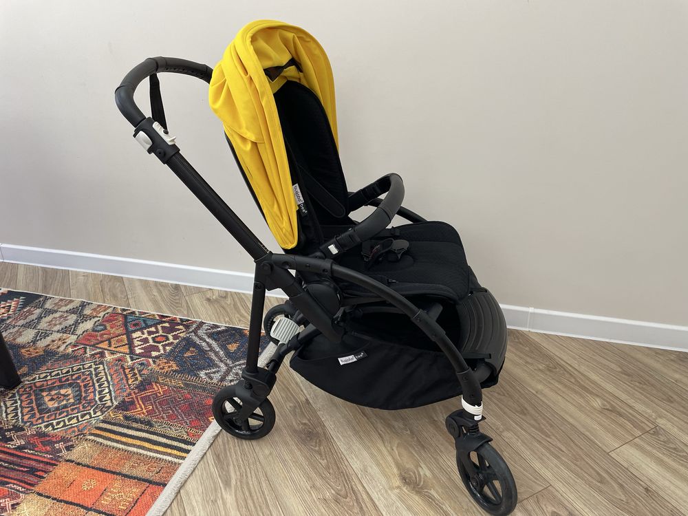 Коляска Прогулочная Bugaboo Bee 6 Black-Lemon