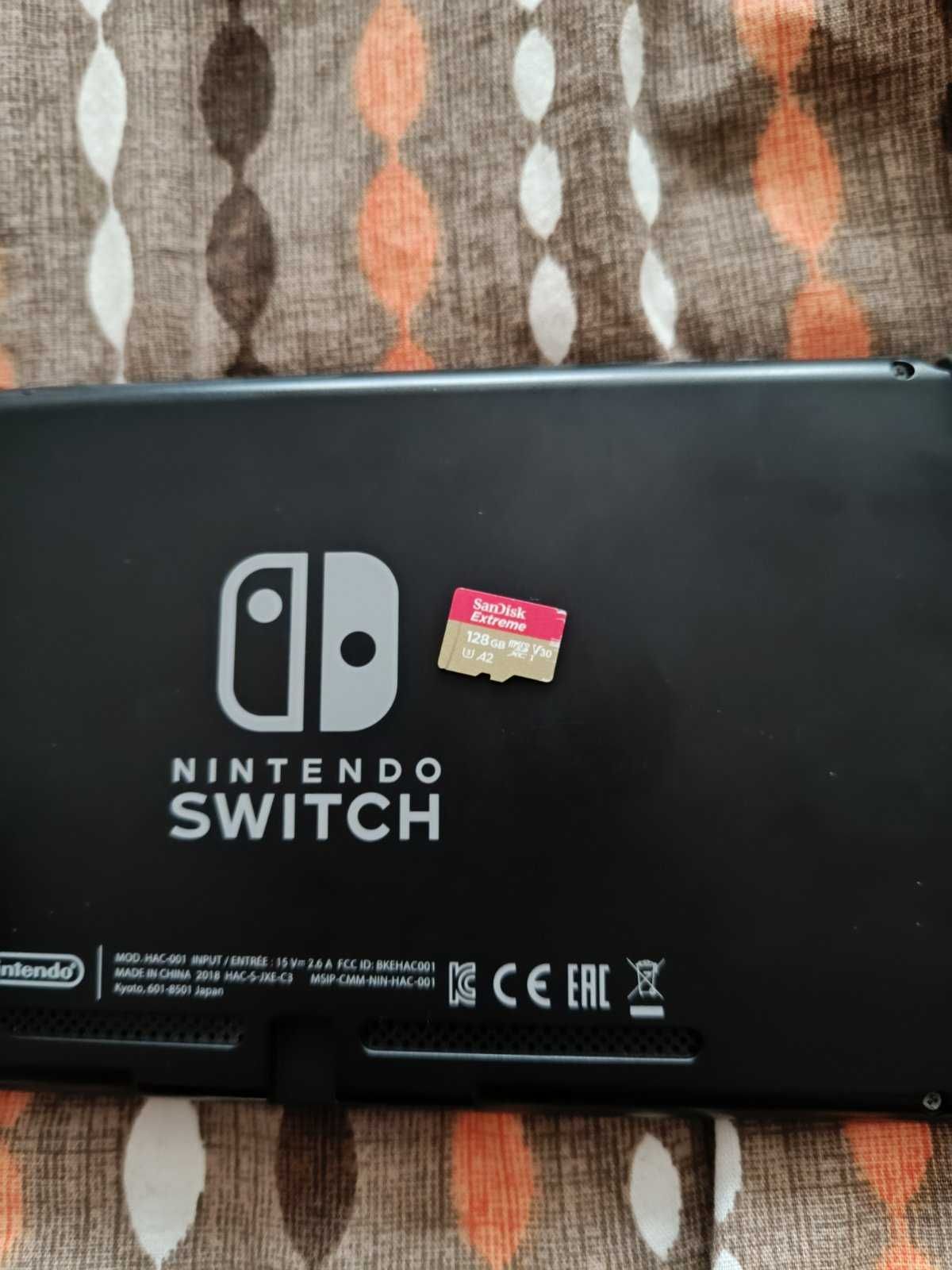 Nintendo Switch v2 Gray + Игри + Аксесоари