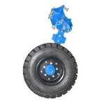 Roata plug reversibil anvelopa 650/10