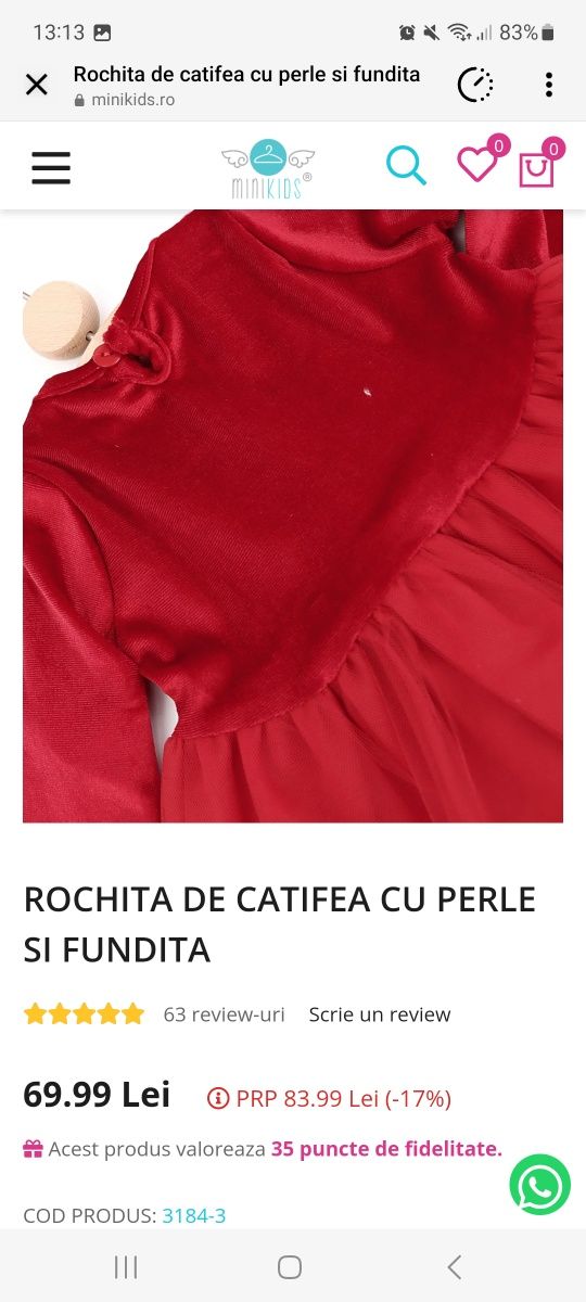 Rochie fetita 80