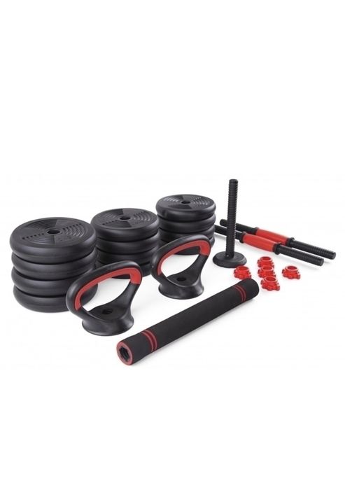Set Gantere reglabile kettlebell FitTronic® 6 in 1 de 20 kg KF20, cu o