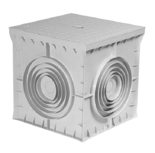 Camin colector cu capac, pentru scurgere si evacuare apa, 300x300mm