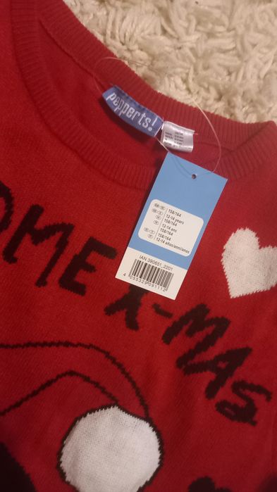 Pluover craciunistic 11-12 ani cu lumini si sunete