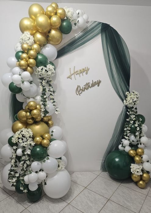 Decor cu baloane, photo corner și arcade
