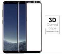 Samsung S9 S9 Plus - Folie Sticla Curbata 7D Black Bord Full Adeziv