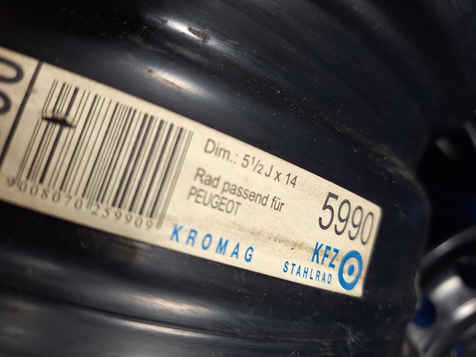 Jante Tabla 4x108 14'' Peugeot Citroen - 5.5J ET 34 - KROMAG NOI