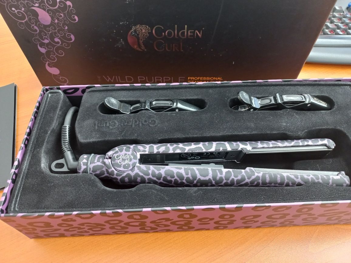 Професионална преса за коса Golden Curl Wild Purple, Лилава