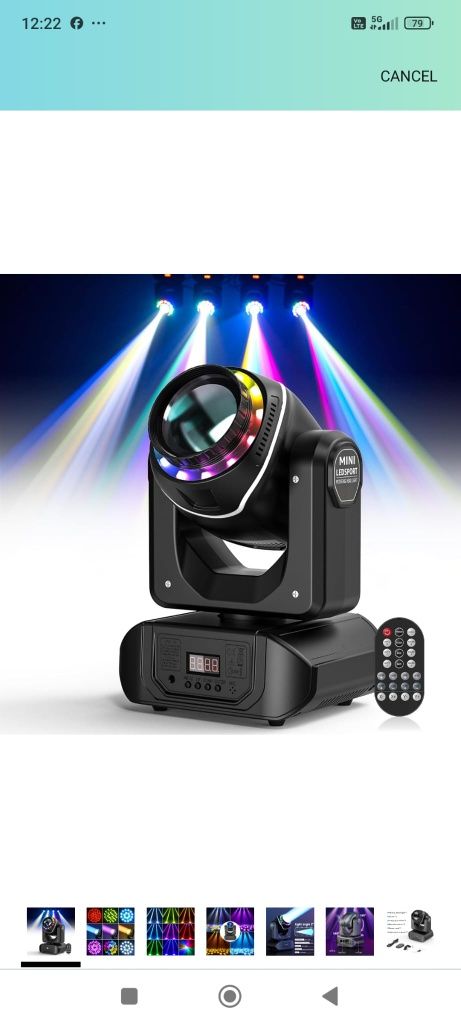 Moving head beam 120w nou
