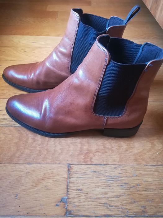 Botine piele căptușite