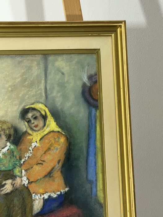 Interior de Familie, Tablou Original Semnat Ion Bărbulescu (B'Arg)