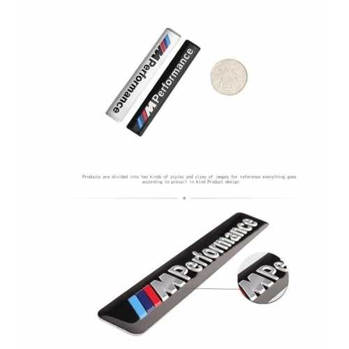 Алуминиев Стикер Bmw M Performance - Silver, Black