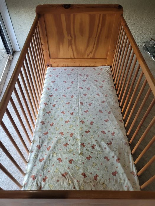 Детска кошара естествено дърво