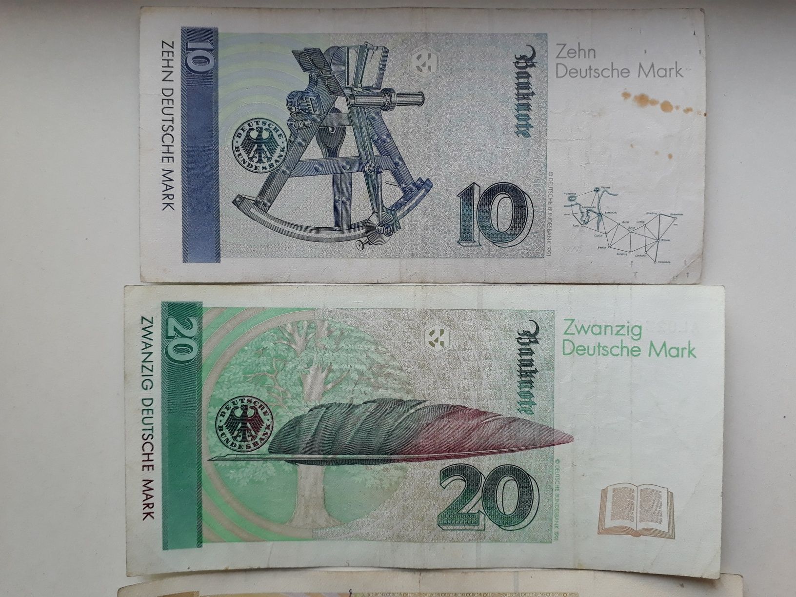 Lot 10 20 50 100 marci Germania 1989, 1991, 1993 , 1996  mark bancnote