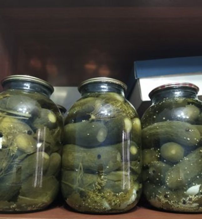 Соленые огурцы 2л банки