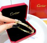 Brățară Cartier LOVE din aur 750 model subțire full diamond