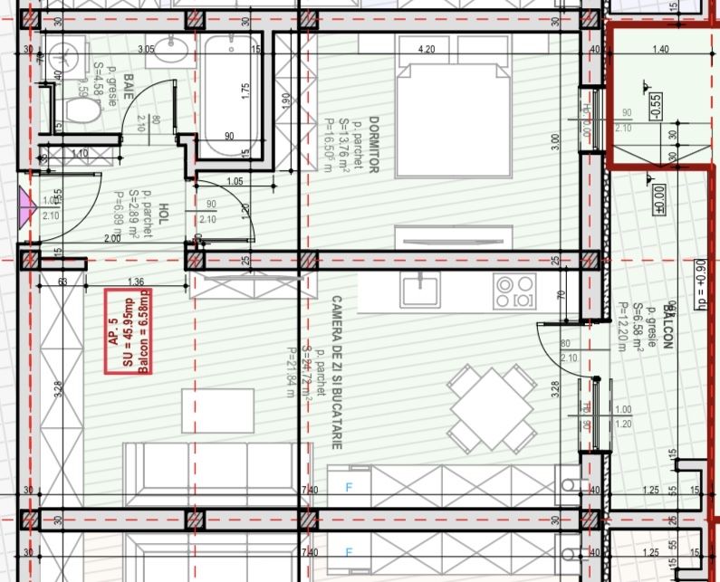 Apartament etajul 1 la vila