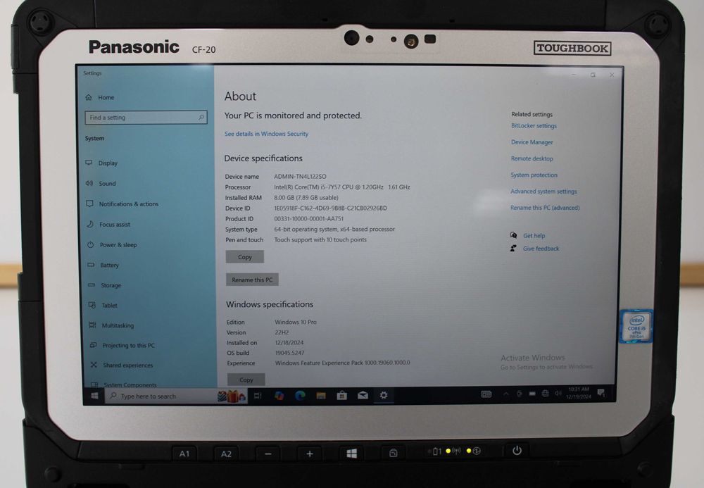 Panasonic Toughbook CF-20