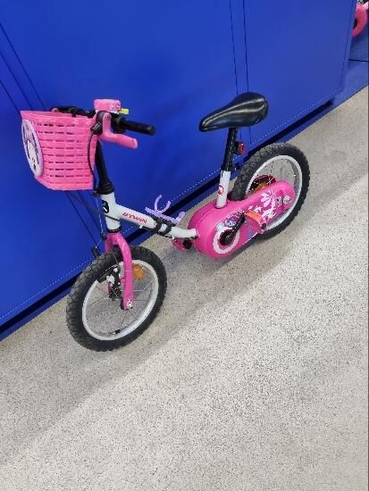 bicicleta roz 14" - produs resigilat - (SecondHand) Decathlon