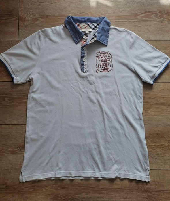 Tricou polo Burberry Brit ,marimea xL  alb