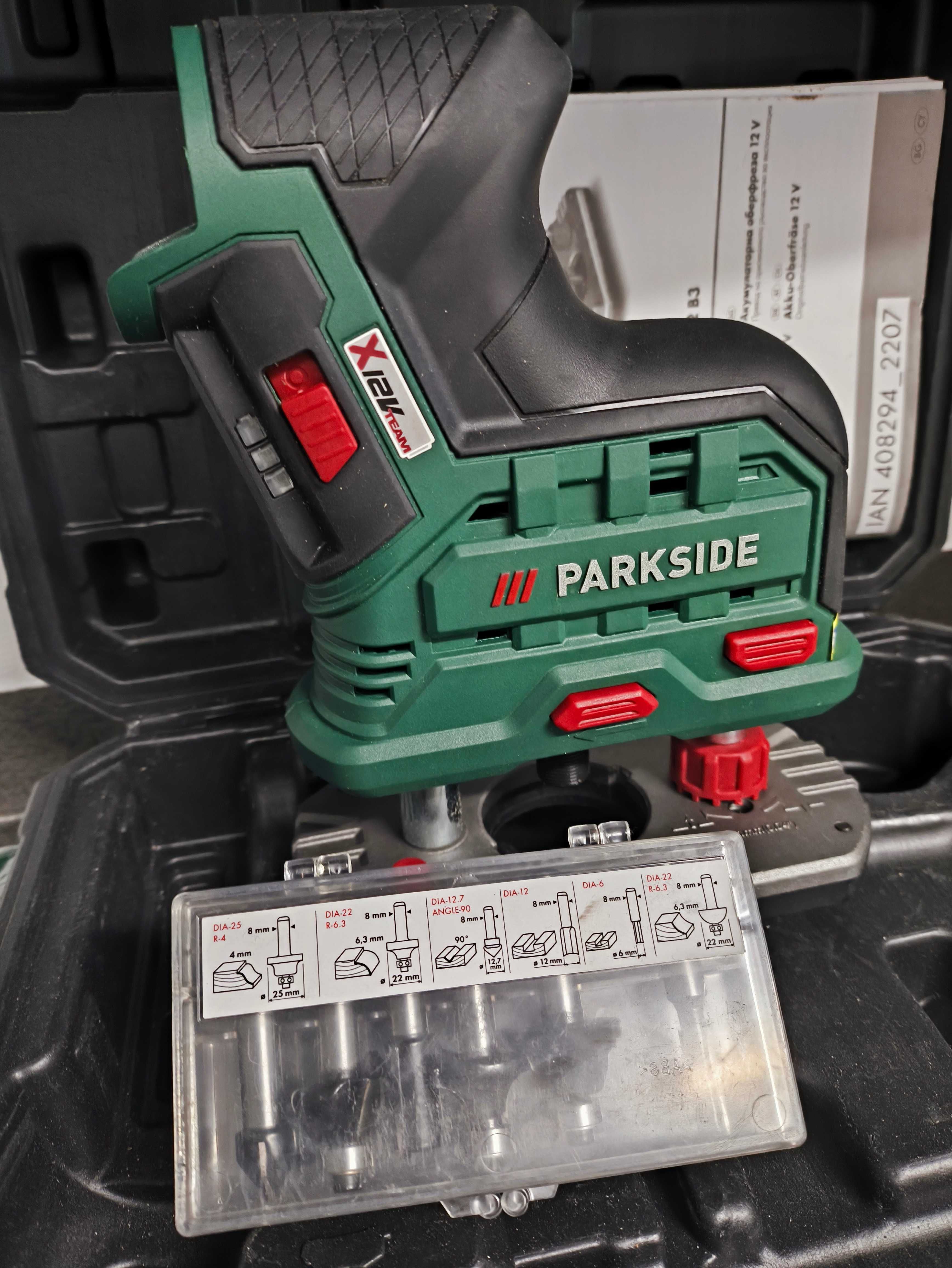 Акумулаторна фреза PARKSIDE POFA 12 B3 – 12V  – Чисто нова!
