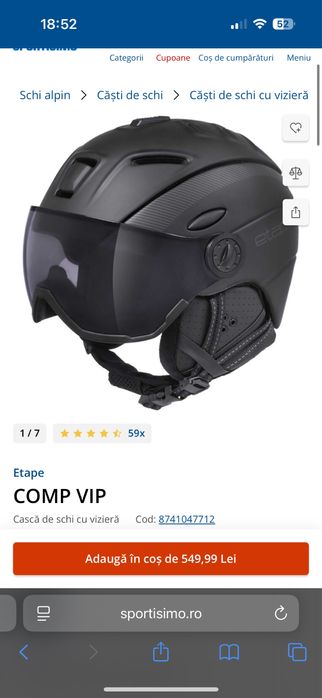 Casca ski Etape COMP VIP 55-58cm