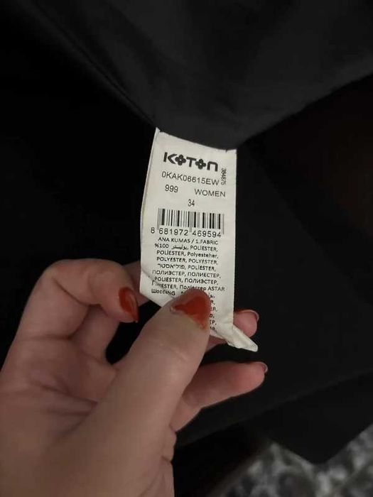 Palton negru Koton