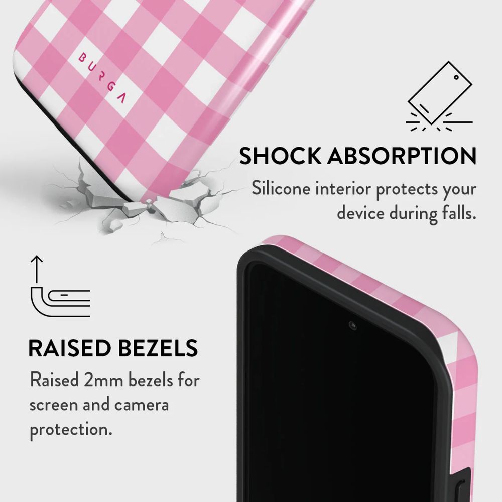 Husă Burga roz ring holder iPhone 13 Pro Max
