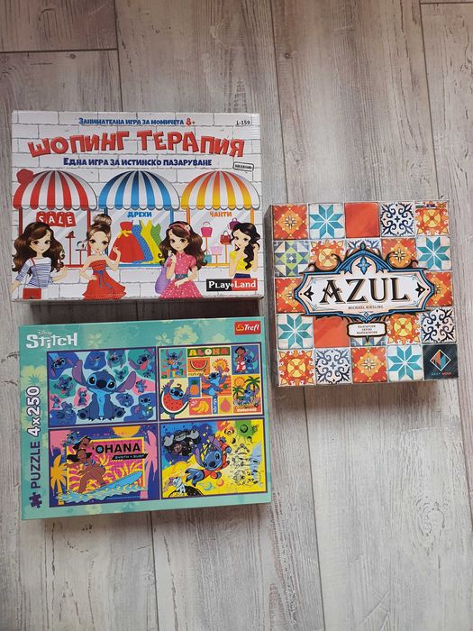 Детски настолни игри и пъзел със Стич