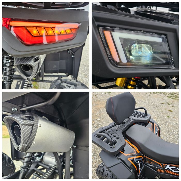 ATV HUNTER Pro 200cc D-N-R albastru 2pers